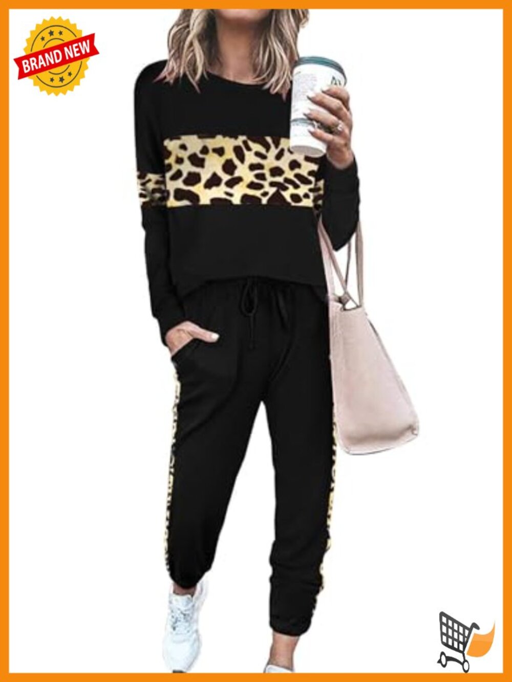 Women 2 Piece Color Block Tracksuit Set Long Sleeve Sweatsuit Jogger